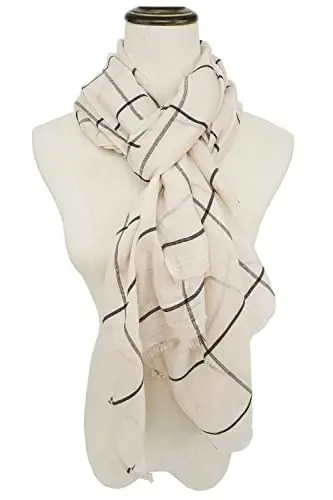 YOUR SMILE Ladies/Women's Lightweight Floral Print/Solid Color mixture Shawl Scarf For Spring Summer season - 4