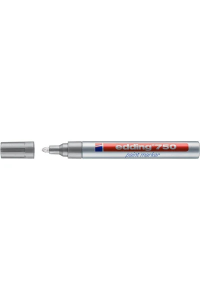 Markör Dekor Boya Yuvarlak Uçlu 2-4 Mm Gümüş 750 - EDDING (1)