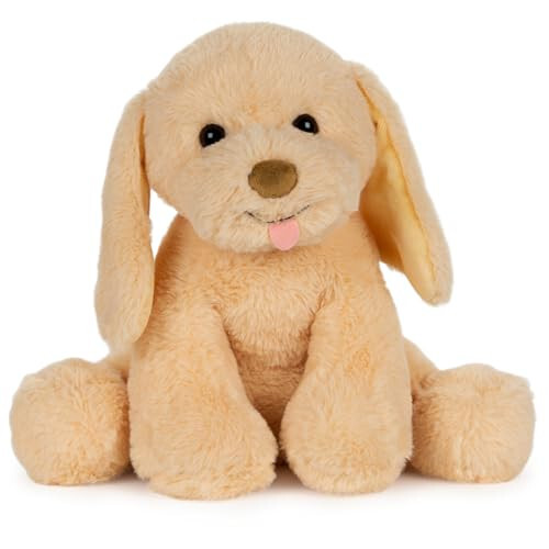 GUND Baby My Pet Puddles Animated Plush, Premium Stuffed Animal Barking Plush Puppy Dog for Ages 1 and Up, Yellow, 12” - 1