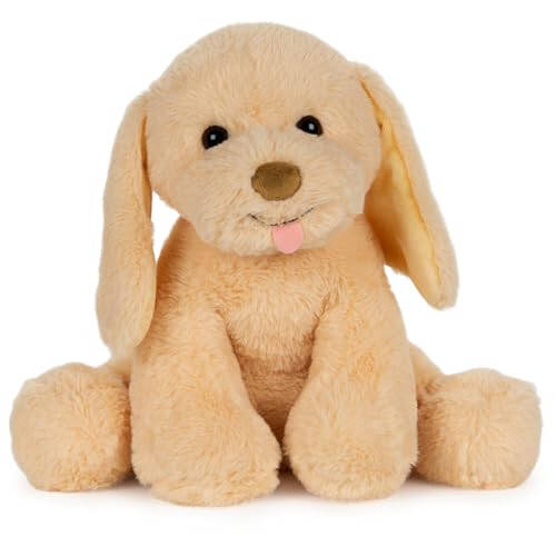 GUND Baby My Pet Puddles Animatsionli plyush, Premium to'ldirilgan hayvon havlaydigan plyush itcha bolasi 1 yosh va undan katta bolalar uchun, sariq, 12” - 1