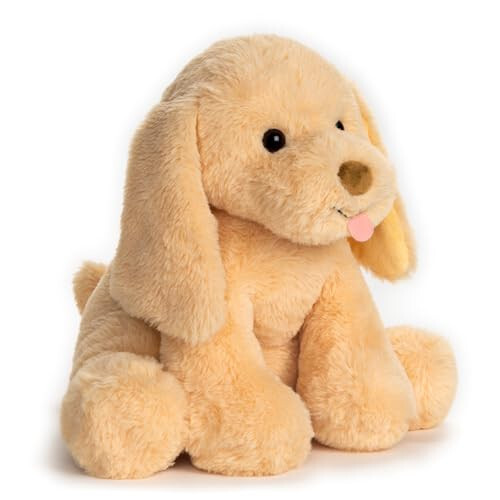 GUND Baby My Pet Puddles Animatsionli plyush, Premium to'ldirilgan hayvon havlaydigan plyush itcha bolasi 1 yosh va undan katta bolalar uchun, sariq, 12” - GUND (1)
