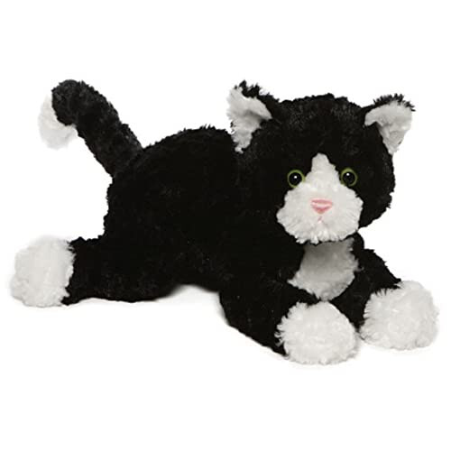 GUND Sebastian Tuxedo Kitten Plush O'yinchoq, 1 Yosh va Undan Katta Yoshdagilar Uchun Premium Mushuk To'ldirilgan Hayvon, Qora/Oq, 14