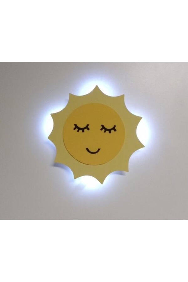 Güneş Gece Lambası Çocuk Odası Bebek Odası Dekoratif Led Aydınlatma 30 Cm - 1