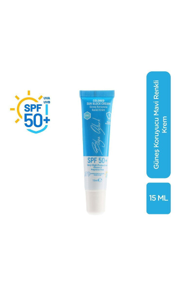 Güneş Koruyucu Renkli Krem 50+ SPF Mavi - 1