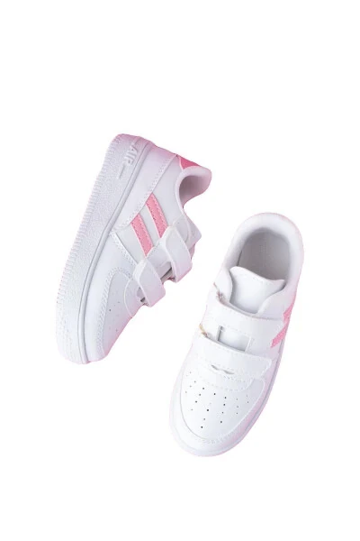 Günlük Kullanım Çocuk Ayakkabı/sneaker-Beyaz Pembe - ALTUVATEKS (1)