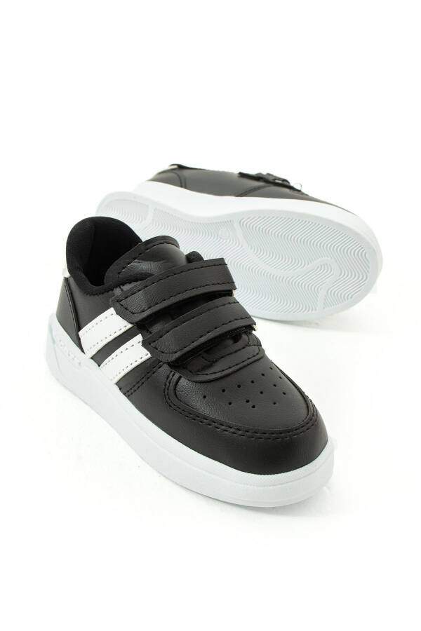 Günlük Kullanım Çocuk Ayakkabı/sneaker-Siyah Beyaz - 4