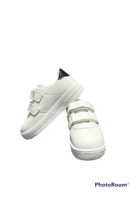 Günlük Kullanım Çocuk Ayakkabı/sneaker-Beyaz Siyah - 3
