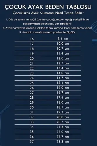 Günlük Kullanım Çocuk Ayakkabı/sneaker-Beyaz Siyah - 5