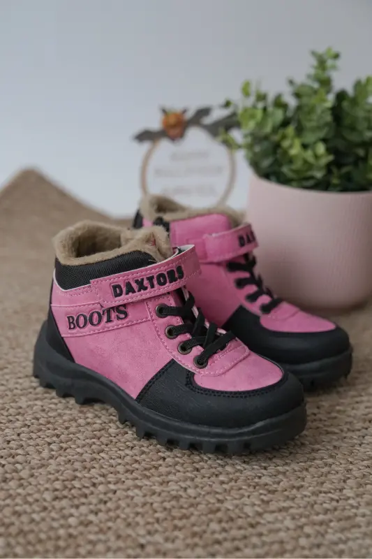 Garantili D615 Günlük Ortopedik Unisex Çocuk Bot - Fuşya - 2