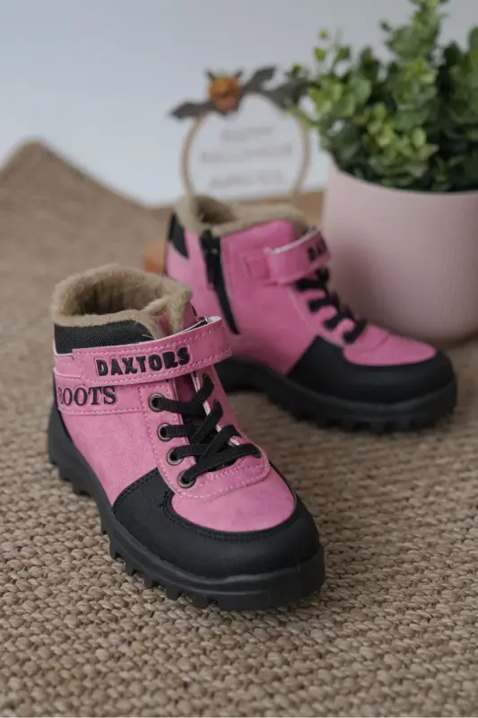Garantili D615 Günlük Ortopedik Unisex Çocuk Bot - Fuşya - 3