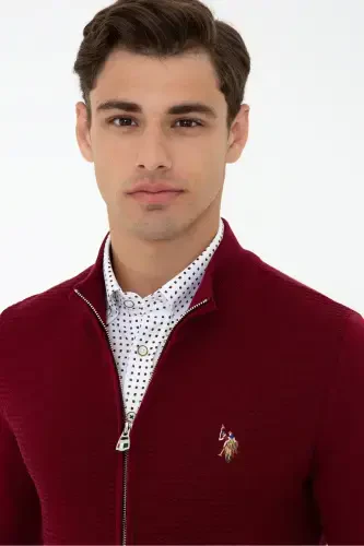 Gunner-bsk21 Balıkçı Yaka Slim Fit Kırmızı Erkek Hırka-VR014 - U.S. POLO ASSN. (1)