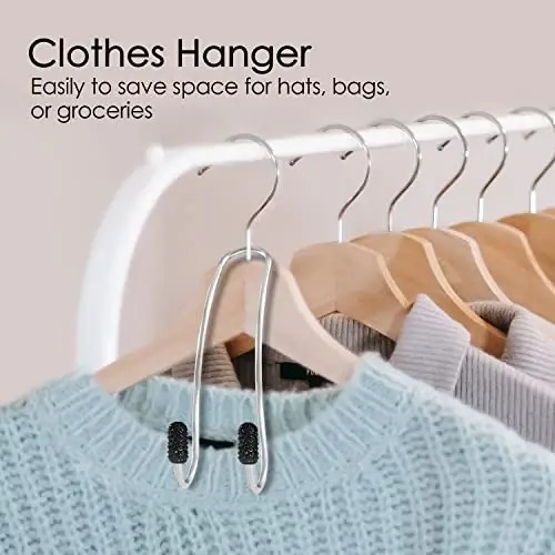 Guoord 【2024 yangilangan】 Avtomobil bosh suyagi ilgaklari bezaklari, 2 dona Bling hamyon ilgaklari, Avto ilgaklar Avtomobil ilgaklari va bardoshli orqa o'rindiq ushlagichi, SUV yuk mashinasi uchun universal saqlash (qora) - 3