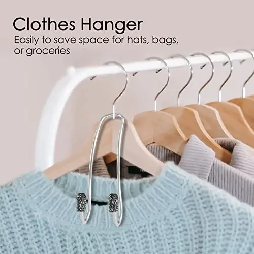 Guoord Bling Auto Hooks,Car Hangers Organizer Seat Headrest Hooks，Bag Organizers Rack and Hanger, Heavy-Duty Car Seat Hooks, Backseat Storage Hooks, Universal for SUV Truck Vehicle 2 Pack - 3