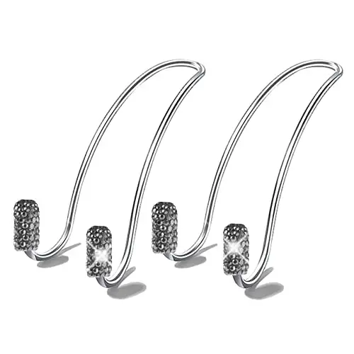 Guoord Stainless Steel Glam Car Organizer, 2 Pack Heavy-Duty Headrest Hooks, 40 lbs Capacity, Universal for SUV Truck Vehicle - 1