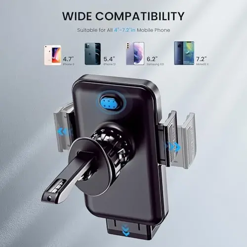 GUWEZ Car Phone Holder - Upgrade Clip iPhone Android Smartphone uchun hech qachon tushmaydigan havo chiqarish teshigi - 3