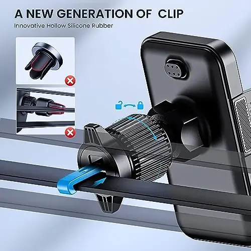 GUWEZ Phone Holder Car Mount for iPhone[Powerful Suction]Phone Mount for Car Dashboard Windshield Air Vent Universal Accessories[Thick Cases Friendly]Automobile Cell Phone Holder Fit iPhone Smartphone - GUWEZ (1)