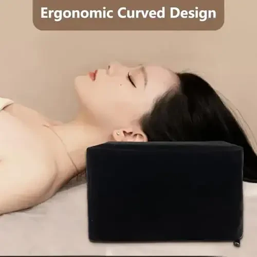 Beauty Salon Eyelash Extension Velvet Lash Pillow Beauty Salon Memory Foam Neck Pillow for Lash Extension Grafting Make Up Protect Neck - 6