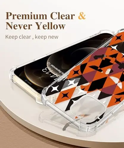 GVIEWIN for iPhone 12&iPhone 12 Pro Case Floral, with Screen Protector&Camera Lens Protector,[Non Yellowing] Soft Shockproof Clear Phone Protective Cover for Women, Flower Pattern 6.1