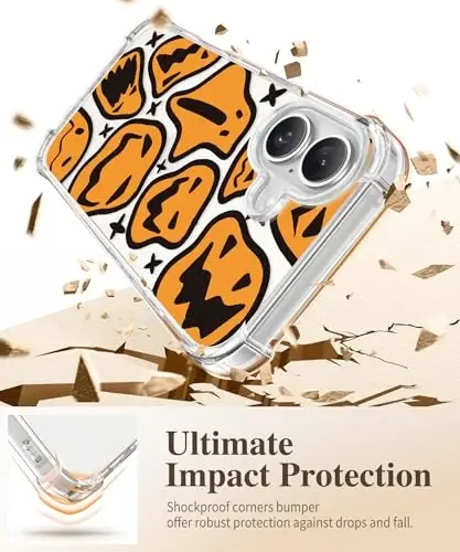 GVIEWIN for iPhone 16 Plus Case Floral, with Screen Protector&Camera Lens Protector, [Non Yellowing] Soft Shockproof Clear Phone Protective Cover for Women, Flower Pattern Design 6.7