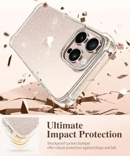 GVIEWIN for iPhone 16 Pro Max Case Floral, Screen Protector& Lens Protector | Non Yellowing, Soft Shockproof Clear Phone Protective Cover for Women, Flower Pattern Design 6.9