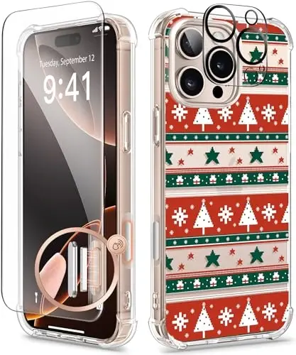 GVIEWIN for iPhone 11 Case Floral, with Screen Protector&Camera Lens Protector,[Non Yellowing] Soft Shockproof Clear Phone Protective Cover for Women, Flower Pattern Design 6.1