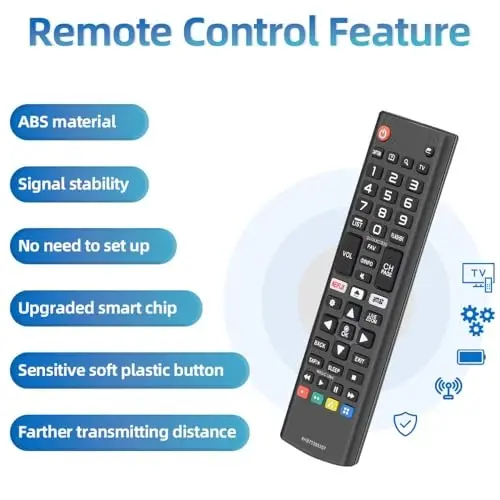 Universal for LG-TV-Remote-Control-Replacement, for All LG Smart TVs | AKB75095307 - 3