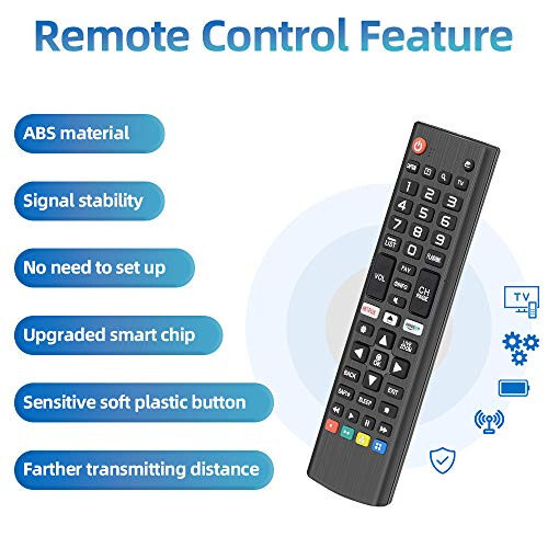 Gvirtue AKB75095307 Universal Replacement Remote Control for All LG TV Remote, Compatible Compatible with All Models for LG LED OLED LCD UHD HDTV Plasma Magic Webos 3D 4K UHD HDR NanoCell Smart TV - 3