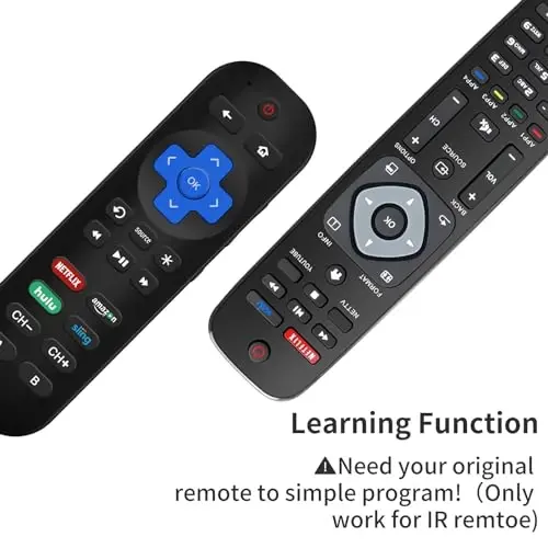 Gvirtue almashtirish pulti - Roku Express, Premiere, Ultra, Box, Player, 1, 2, 3, 4 bilan mos keladi - Stick yoki TV uchun EMAS - 5