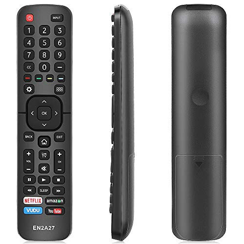 Gvirtue EN2A27 New Universal Remote for All Hisense TV Remote, Replacement Control for Hisense-Smart-TV-Remote, for Hisense LED LCD UHD 4K Android Smart TV, with Netflix, Amazon, Vudu, YouTube Buttons - 1