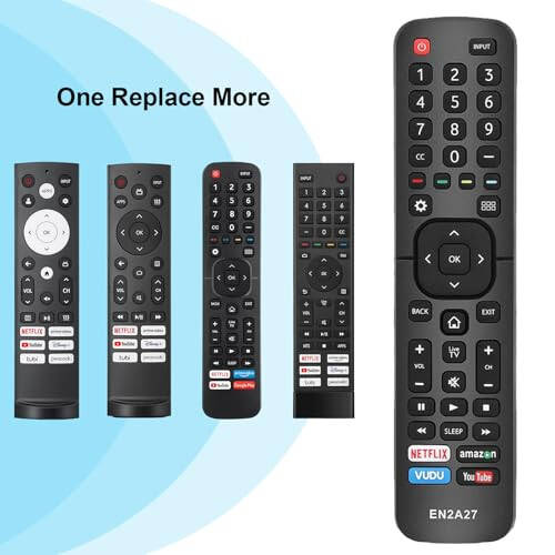 Gvirtue EN2A27 New Universal Remote for All Hisense TV Remote, Replacement Control for Hisense-Smart-TV-Remote, for Hisense LED LCD UHD 4K Android Smart TV, with Netflix, Amazon, Vudu, YouTube Buttons - 6