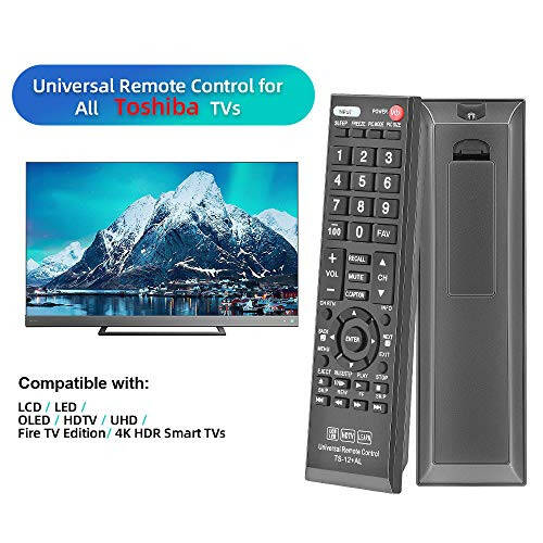 Gvirtue Evrensel Uzaktan Kumanda Toshiba TV/ HDTV/ LCD/ LED Modelleri İçin Uyumlu Yedek, CT-90325 CT-90326 CT-90329 CT-8037 CT-90302 CT-90275 CT-90 CT-90366 - 10