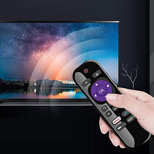 Gvirtue LC-RCRUS-17 Evrensel Uzaktan Kumanda Yedek, Sharp Roku Akıllı TV Uzaktan Kumandası İçin, Netflix, Amazon, Sling, HBONOW Düğmeli Tüm Sharp Roku Akıllı LED TV'ler İçin - 6