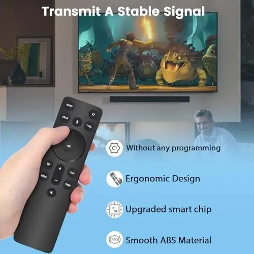 Gvirtue New Replacement Remote for Vizio 5.1/2.1 Home Theater Sound Bar, Remote for Vizio M/V/P Series Home Audio Sound System - 4