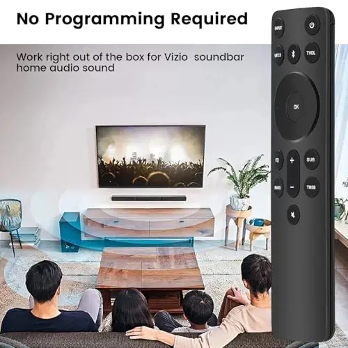 Gvirtue New Replacement Remote for Vizio 5.1/2.1 Home Theater Sound Bar, Remote for Vizio M/V/P Series Home Audio Sound System - 5