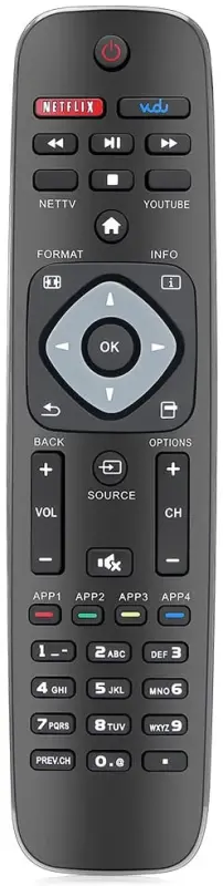 Gvirtue NH500UP/PHI-958 Replacement Remote for Philips LED TV（The Newly Upgraded Version 2.0 Intelligent Remote Control is Suitable for Philips TV） - 4
