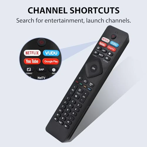 Universal Remote for All Philips TV Remote Replacement, for Philips Smart TV, LED, LCD, HDTV, 3D, 4K UHD TVs - 3