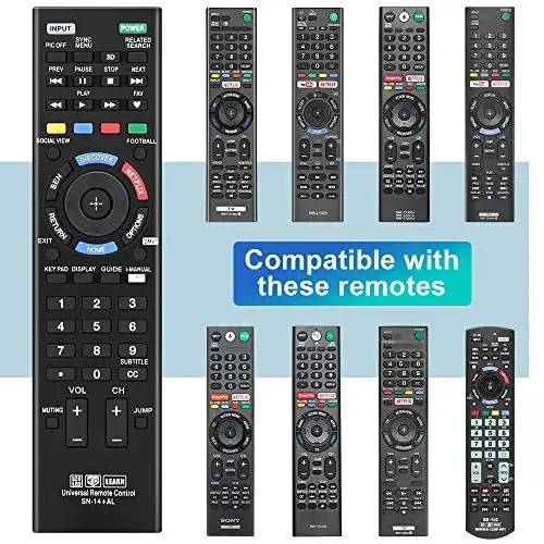 Gvirtue Universal Remote Control for Sony TV, Replacement for Almost All Sony Bravia 4K 8K UHD HD LED OLED LCD Smart TV, with Netflix Button - GVIRTUE (1)