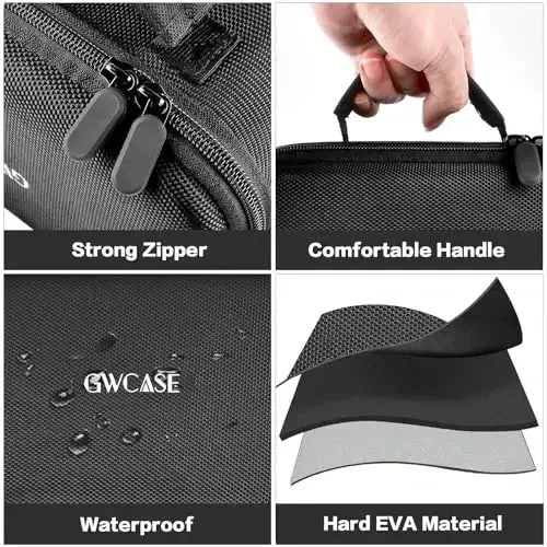 GWCASE Case Compatible with Oliso M3Pro/ M2 Mini Project Steam Iron. Travel Irons Carrying Organizer Holder for Solemate and Other Accessories (Box Only)- Purple - 3