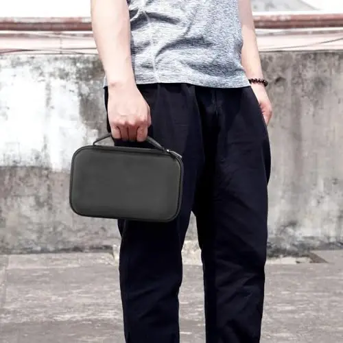 GWCASE Case Newbealer/Sunbeam Hot-2-Trot/Oliso M3Pro M2 Mini Sayohat Dazmol bilan mos keladi, Tikuvchilik uchun kichik hunarmandchilik dazmollari uchun Steam& Silikon Rest (Faqat quti) bilan tashuvchi ushlagich - Qora - 6