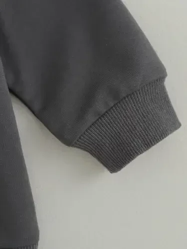 GXFC Baby Boys Fall Tracksuit Outfits Clothes 6M 1T 2T 3T Kids Boys Long Sleeve Hooded Contrast Color Sweatshirt and Elastic Waistband Long Pants 2 Piece Casual Autumn Clothing for Toddler Boys - 7