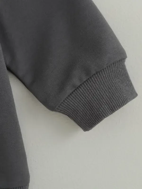 GXFC Baby Boys Fall Tracksuit Outfits Clothes 6M 1T 2T 3T Kids Boys Long Sleeve Hooded Contrast Color Sweatshirt and Elastic Waistband Long Pants 2 Piece Casual Autumn Clothing for Toddler Boys - 7