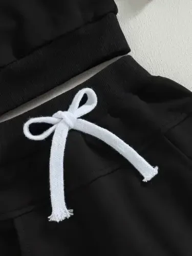 GXFC Toddler Boys Fall Tracksuit Outfits Clothes 6M 1T 2T 3T Kids Boys Long Sleeve Plaid Pattern Sweatshirt and Elastic Waistband Sweatpants 2 Piece Casual Autumn Clothing for Children Boys - 3