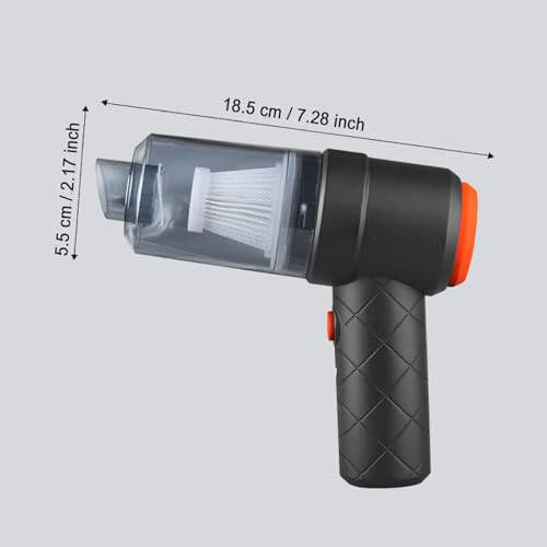 GZSRTT El Tipi Araba Vakum Temizleyici Yüksek Güçlü Hava Üfleyici Kablosuz Mini Temizleyici Evcil Hayvan Tüylerini Temizleme Üfleyici Emme Temizleyici Üfleyici Emme ve Üfleme İki Fonksiyonlu (A) - 6