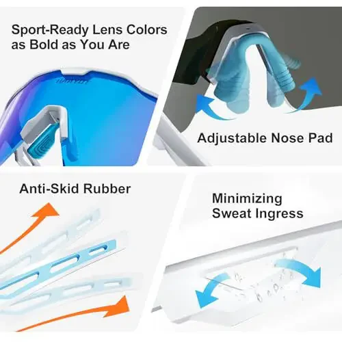 HAAYOT Polarized Sport Quyosh Ko'zoynaklari Erkaklar Ayollar Yoshlar Beysbol Velosiped Yugurish Softbol Velosiped Ko'zoynaklari 5 Linza - 6