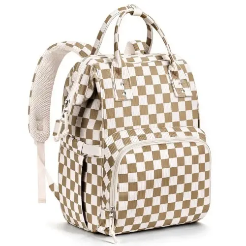 HABOPET Diaper Bag Backpack, Corduroy Travel Baby diaper bag for Mom/Dad | Backpack Diaper Bag with Stroller Straps,13 Pockets,Easy Access,Corduroy,Baby Bag for Boys&Girls,Travel Essentials - 1