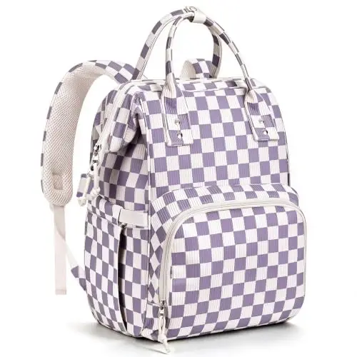 HABOPET Diaper Bag Backpack, Corduroy Travel Baby diaper bag for Mom/Dad | Backpack Diaper Bag with Stroller Straps,13 Pockets,Easy Access,Corduroy,Baby Bag for Boys&Girls,Travel Essentials - 1