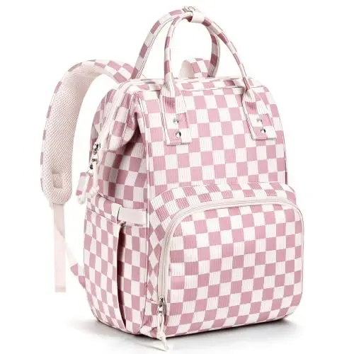 HABOPET Diaper Bag Backpack, Corduroy Travel Baby diaper bag for Mom/Dad | Backpack Diaper Bag with Stroller Straps,13 Pockets,Easy Access,Corduroy,Baby Bag for Boys&Girls,Travel Essentials - 1