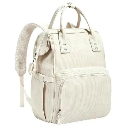 HABOPET Diaper Bag Backpack, Corduroy Travel Baby diaper bag for Mom/Dad | Backpack Diaper Bag with Stroller Straps,13 Pockets,Easy Access,Corduroy,Baby Bag for Boys&Girls,Travel Essentials | Backpack Diaper Bag with Stroller Straps,13 Pockets,Easy A - HABOPET