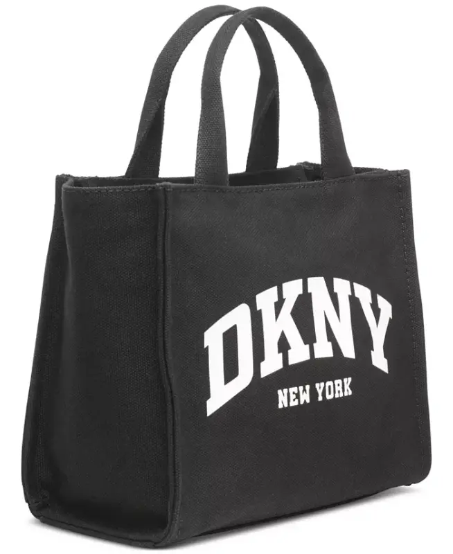 Hadlee Canvas Medium Tote - Black/ Sliver - 5