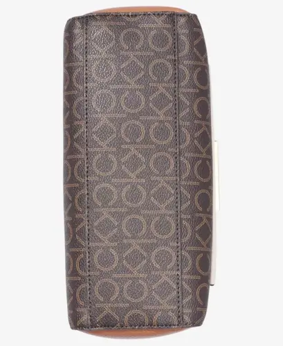 Hadley Signature Colorblocked Adjustable Crossbody - Brown Khaki/Caramel/Cherub White - CALVIN KLEIN (1)